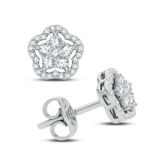 14K 0.25ct  Natural Diamond Earring