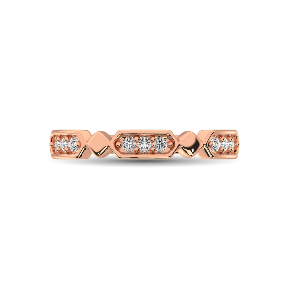 N.J. Diamonds | Rose Gold Diamond Stackable Bands | Bands