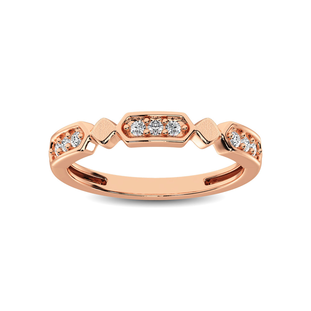 N.J. Diamonds | Rose Gold Diamond Stackable Bands | Bands