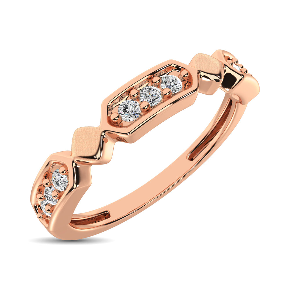 N.J. Diamonds | Rose Gold Diamond Stackable Bands | Bands