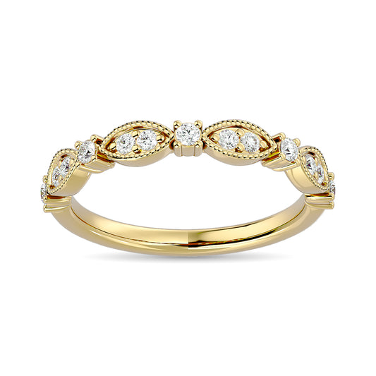 Diamond 1/4 Ct.Tw. Stackable Band in 14K Yellow Gold