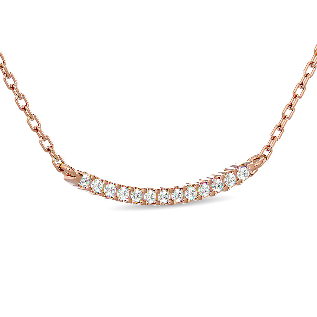 Diamond 1/6 ct tw Fashion Necklace  in 10K Rose Gold