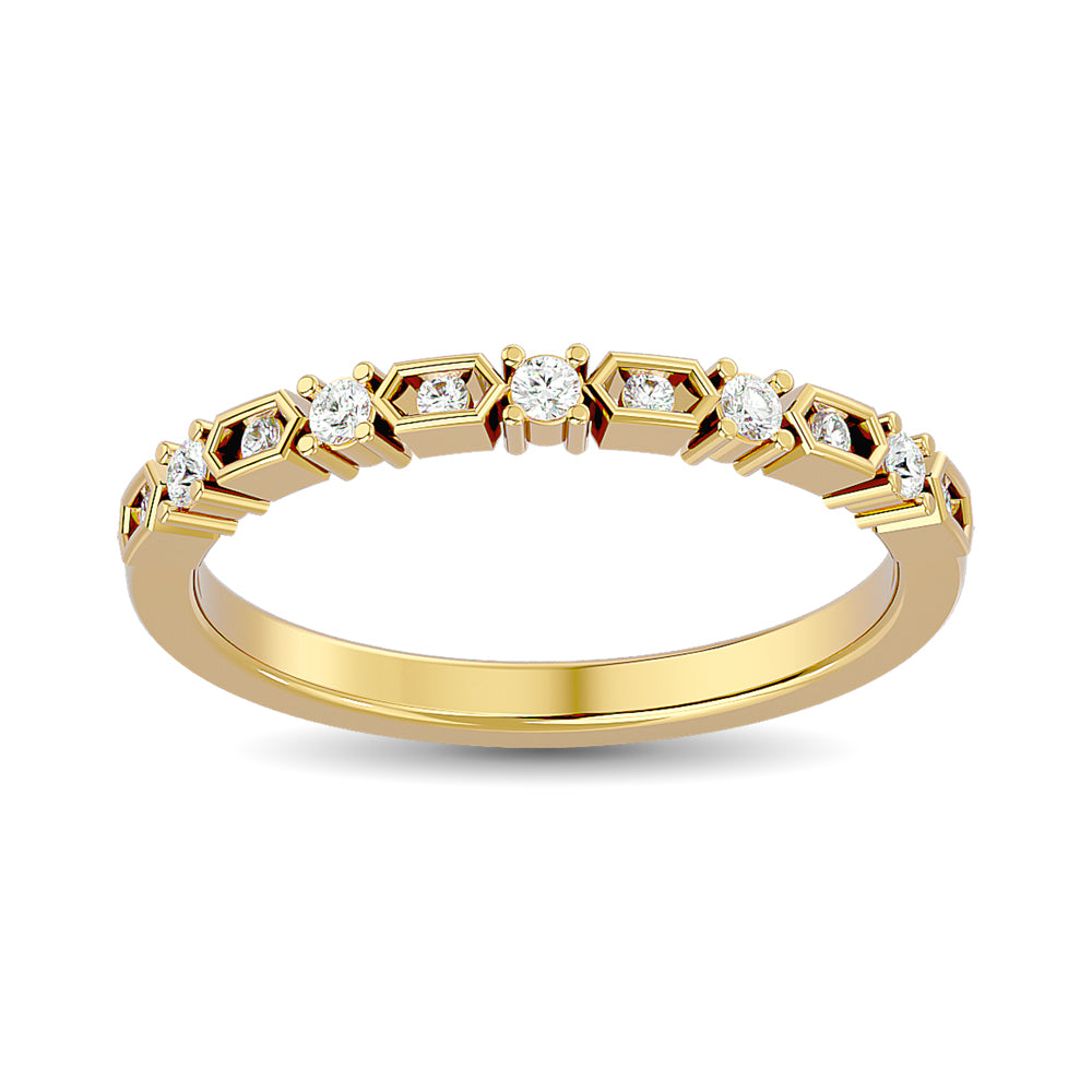 Diamond Stackable Band 1/6 ct tw in 14K Yellow Gold