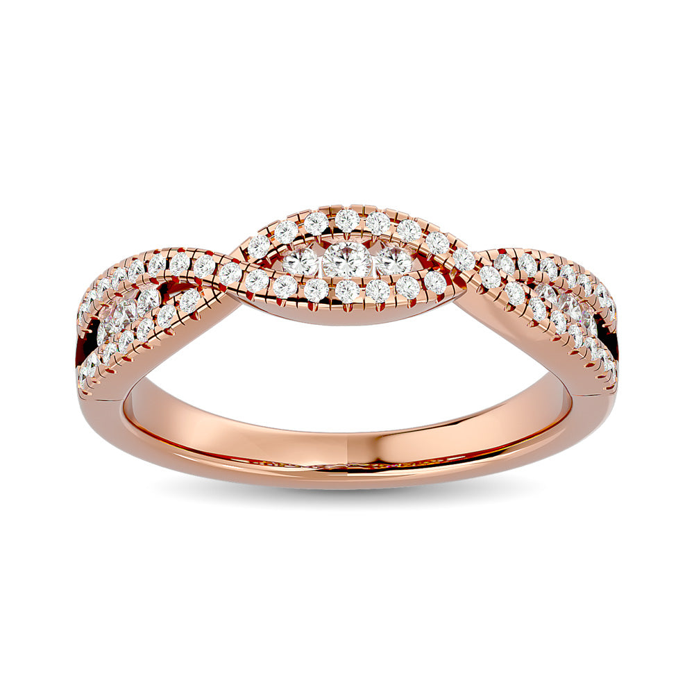 Diamond 1/3 ct tw Stackable band in 14K Rose Gold