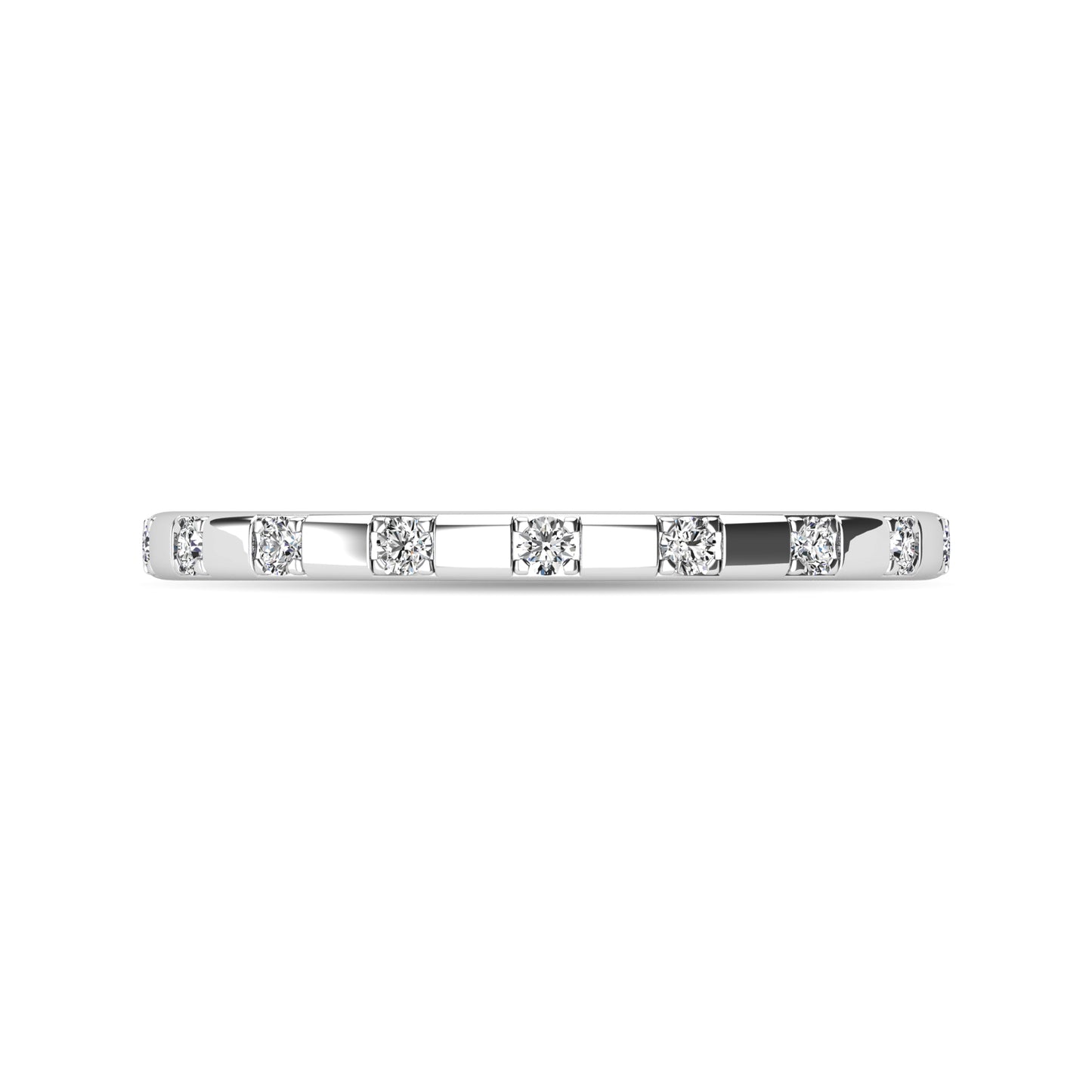Diamond 1/10 ct tw Stackable Ring in 10K White Gold
