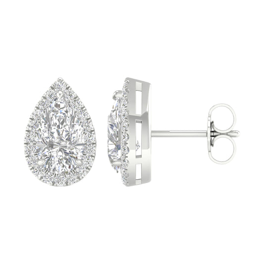 14K 2.25CT Certified Lab Grown Diamond Earrings ( IGI Certified )