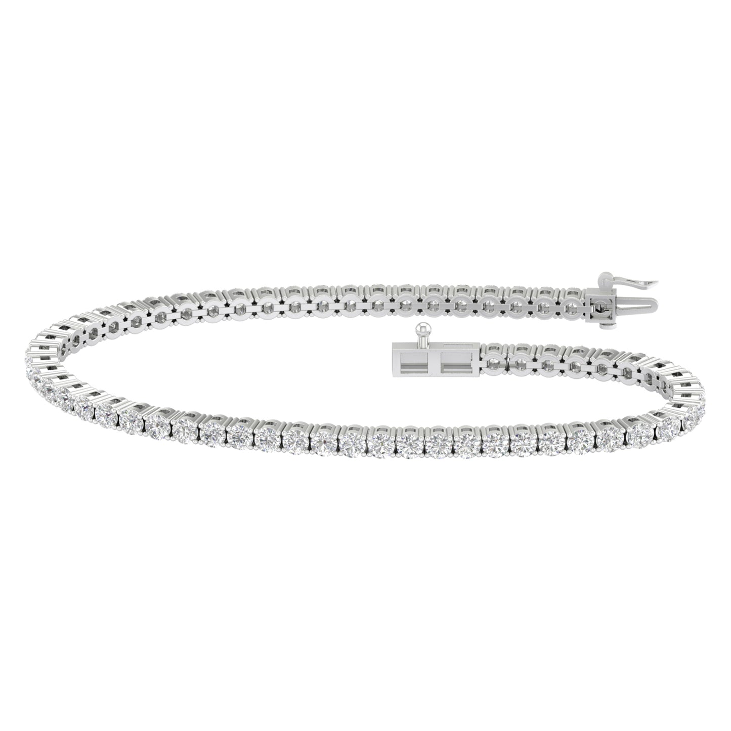 14K 5.00CT  Certified Lab Grown Diamond Bracelet ( IGI Certified )