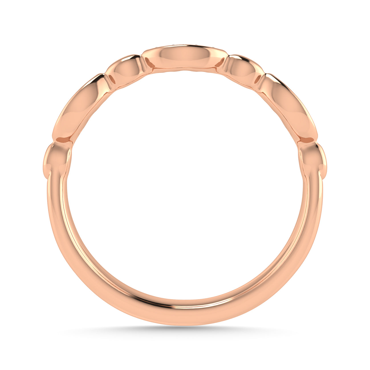 Diamond 1/20 Ct.Tw. Stack Band in 10K Rose Gold