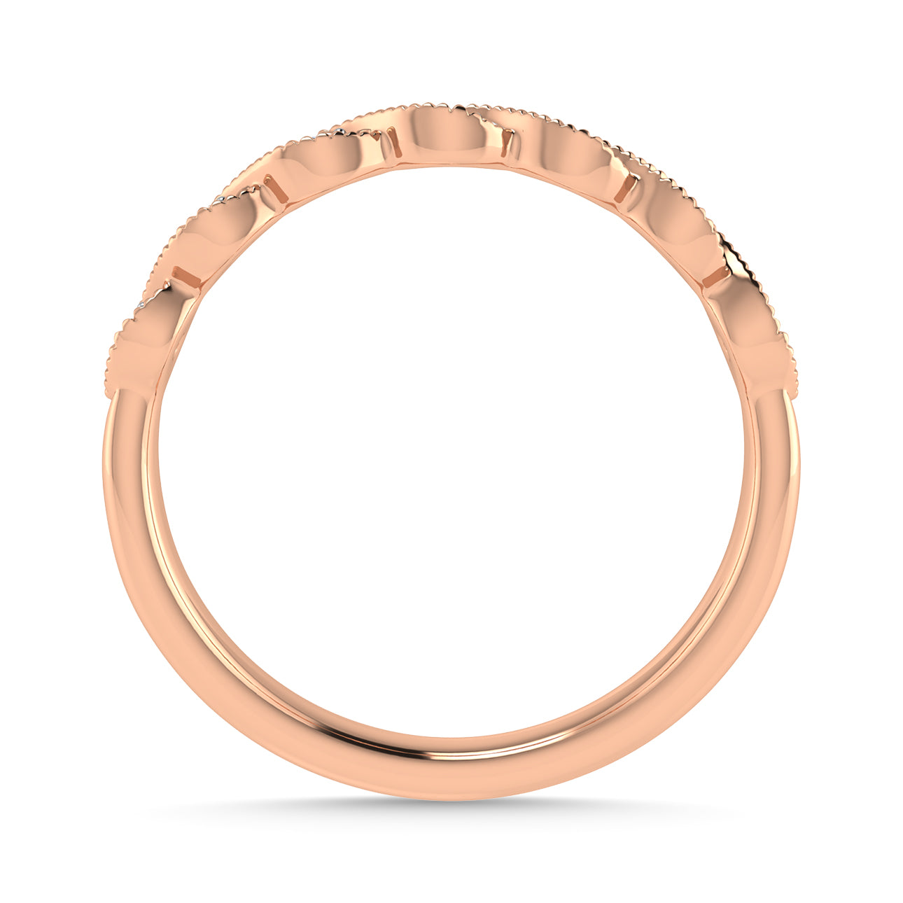 Diamond 1/20 Ct.Tw. Stack Band in 10K Rose Gold
