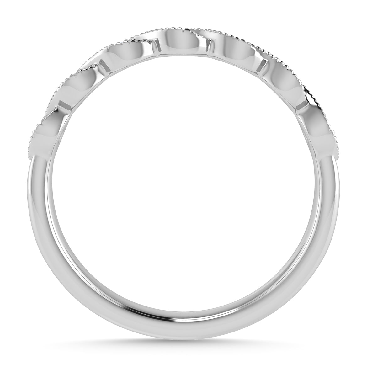 Diamond 1/20 Ct.Tw. Stack Band in 10K White Gold