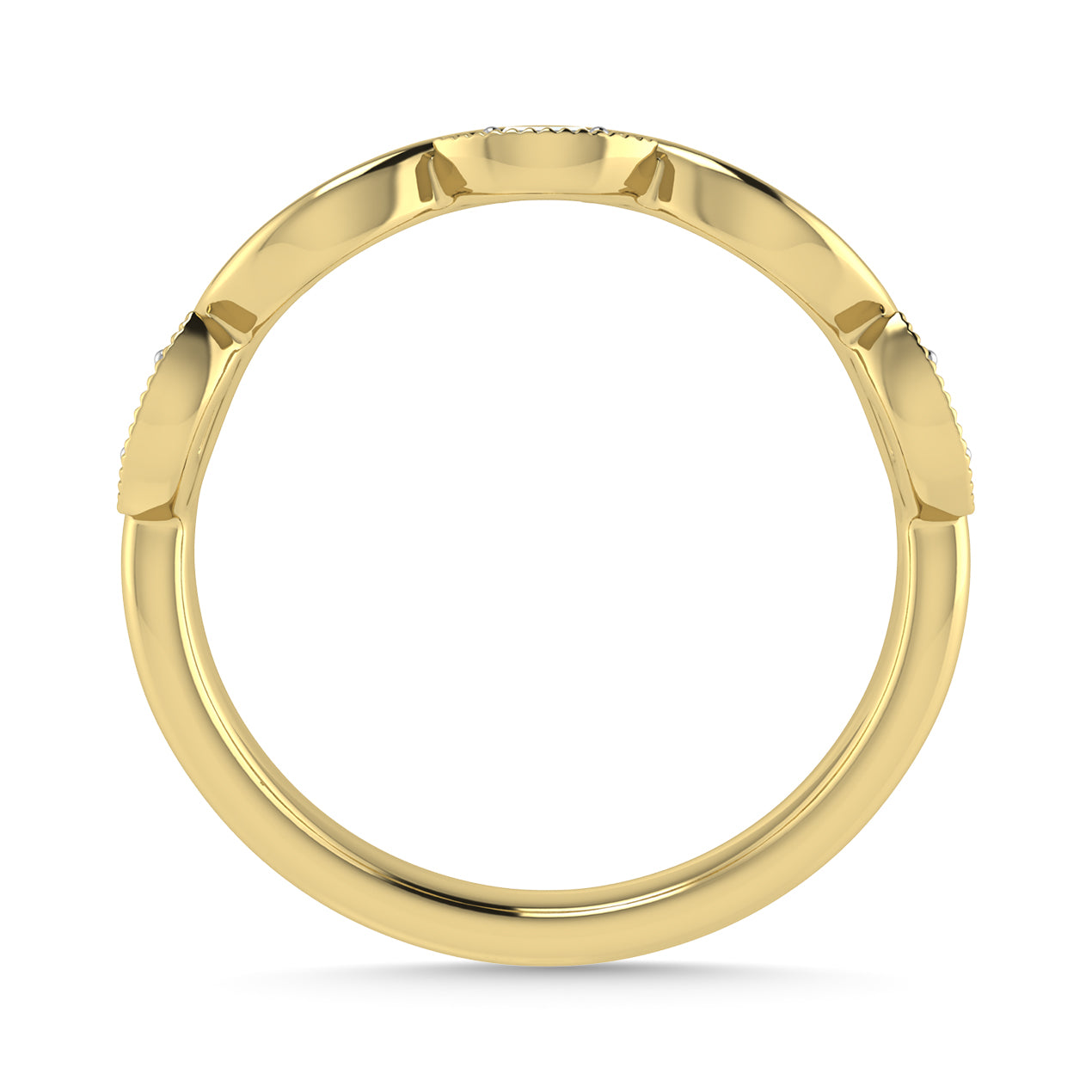Diamond 1/20 Ct.Tw. Stack Band in 10K Yellow Gold