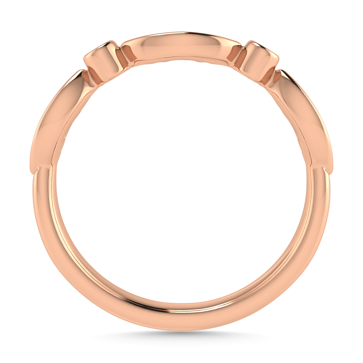 Diamond 1/8 Ct.Tw. Fashion Ring in 10K Rose Gold