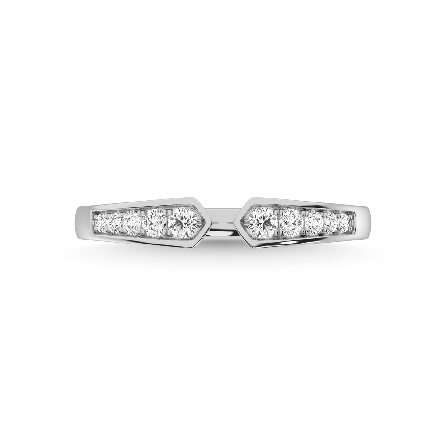 Diamond 1/5 Ct.Tw. Stackable Band in 10K White Gold
