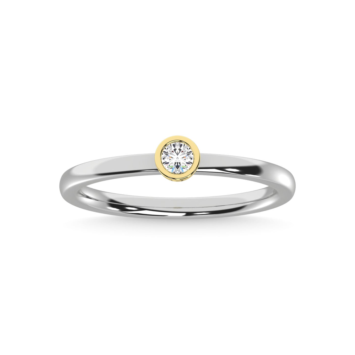 N.J. Diamonds | Two-Tone Diamond Anniversary Ring