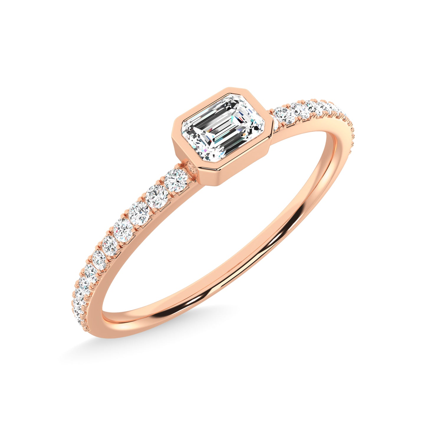 N.J. Diamonds | Rose Gold Diamond Stackable Bands | Bands