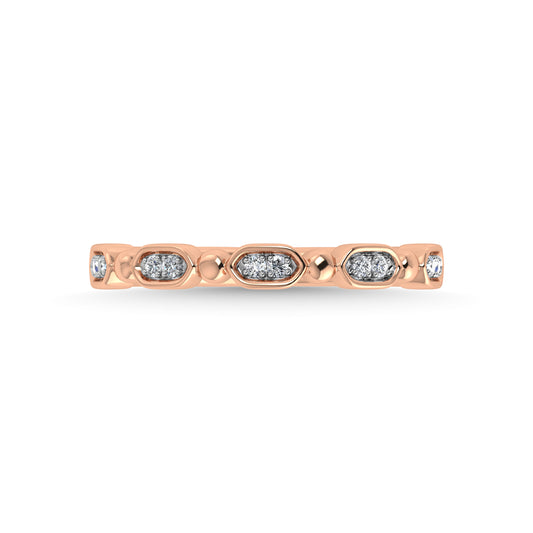 N.J. Diamonds | Rose Gold Diamond Stackable Bands | Bands