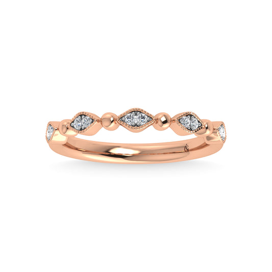 N.J. Diamonds | Rose Gold Diamond Stackable Bands | Bands