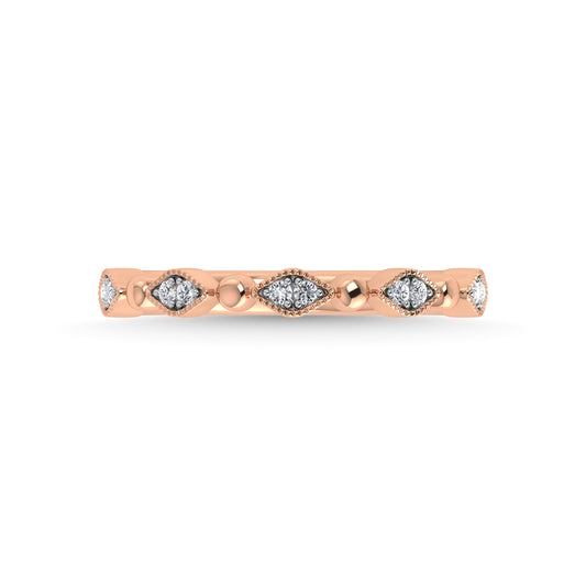 N.J. Diamonds | Rose Gold Diamond Stackable Bands | Bands