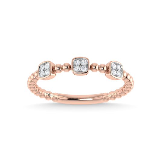 N.J. Diamonds | Rose Gold Diamond Stackable Bands | Bands