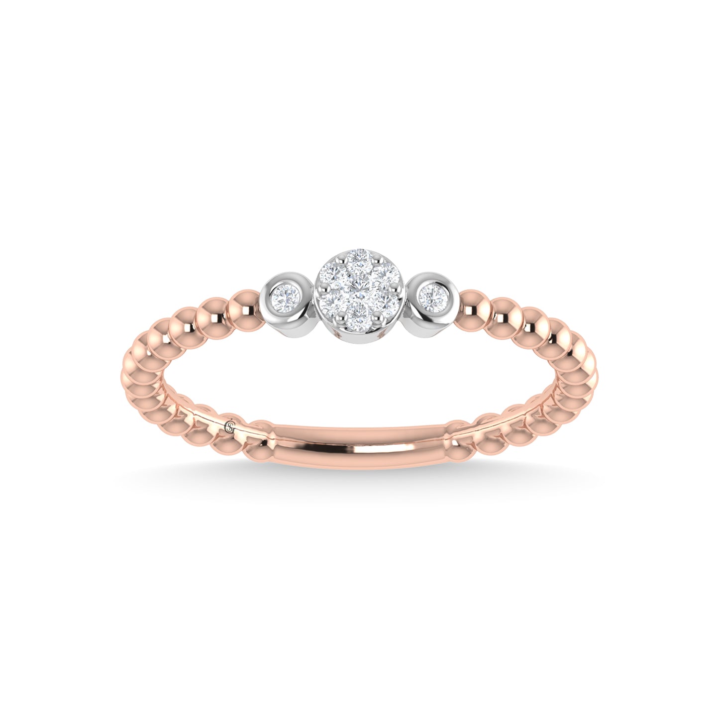 N.J. Diamonds | Rose Gold Diamond Stackable Bands | Bands