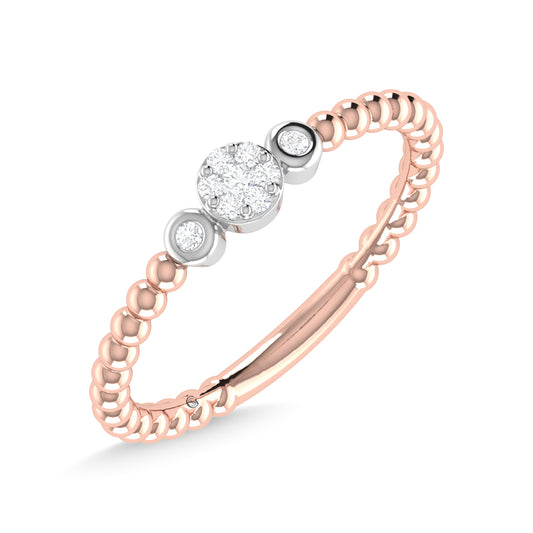 N.J. Diamonds | Rose Gold Diamond Stackable Bands | Bands