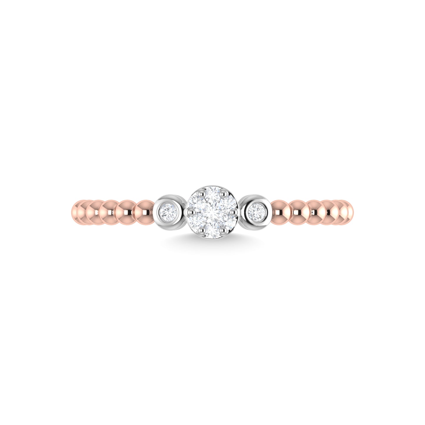 N.J. Diamonds | Rose Gold Diamond Stackable Bands | Bands