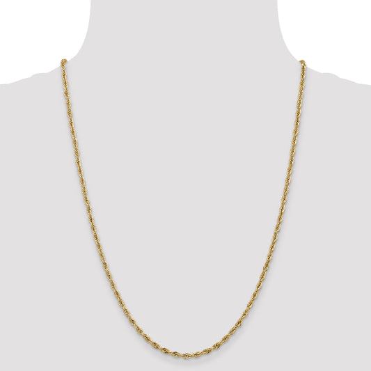 14ky 2.8mm Semi-Solid Rope Chain