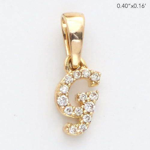 DIAMOND INITIAL PENDANT | Diamond Letter Charm