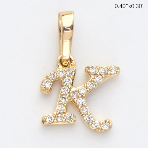 DIAMOND INITIAL PENDANT | Diamond Letter Charm