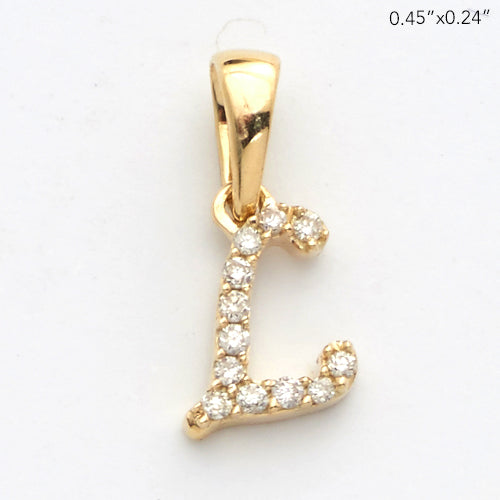 DIAMOND INITIAL PENDANT | Diamond Letter Charm