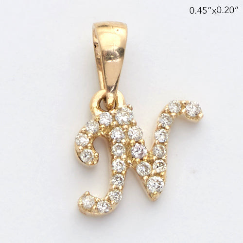 DIAMOND INITIAL PENDANT | Diamond Letter Charm