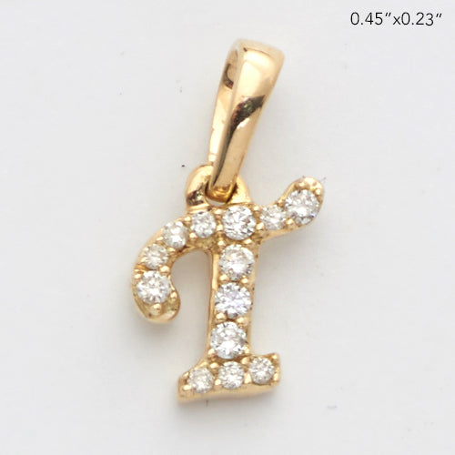 DIAMOND INITIAL PENDANT | Diamond Letter Charm