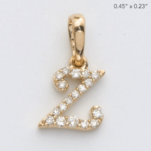 DIAMOND INITIAL PENDANT | Diamond Letter Charm