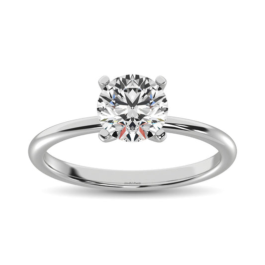 14K White Gold Lab Grown Diamond 3 Ct.Tw. Solitaire Ring