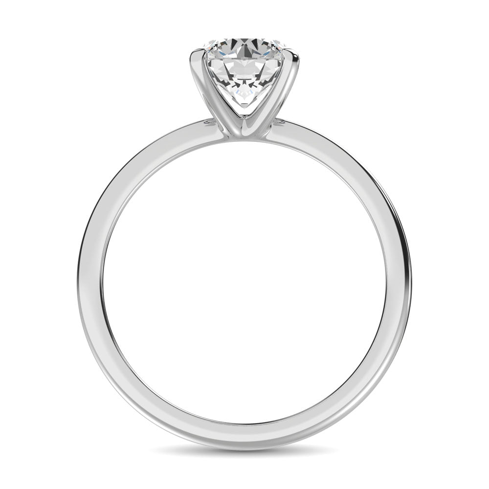 14K White Gold Lab Grown Diamond 3 Ct.Tw. Solitaire Ring