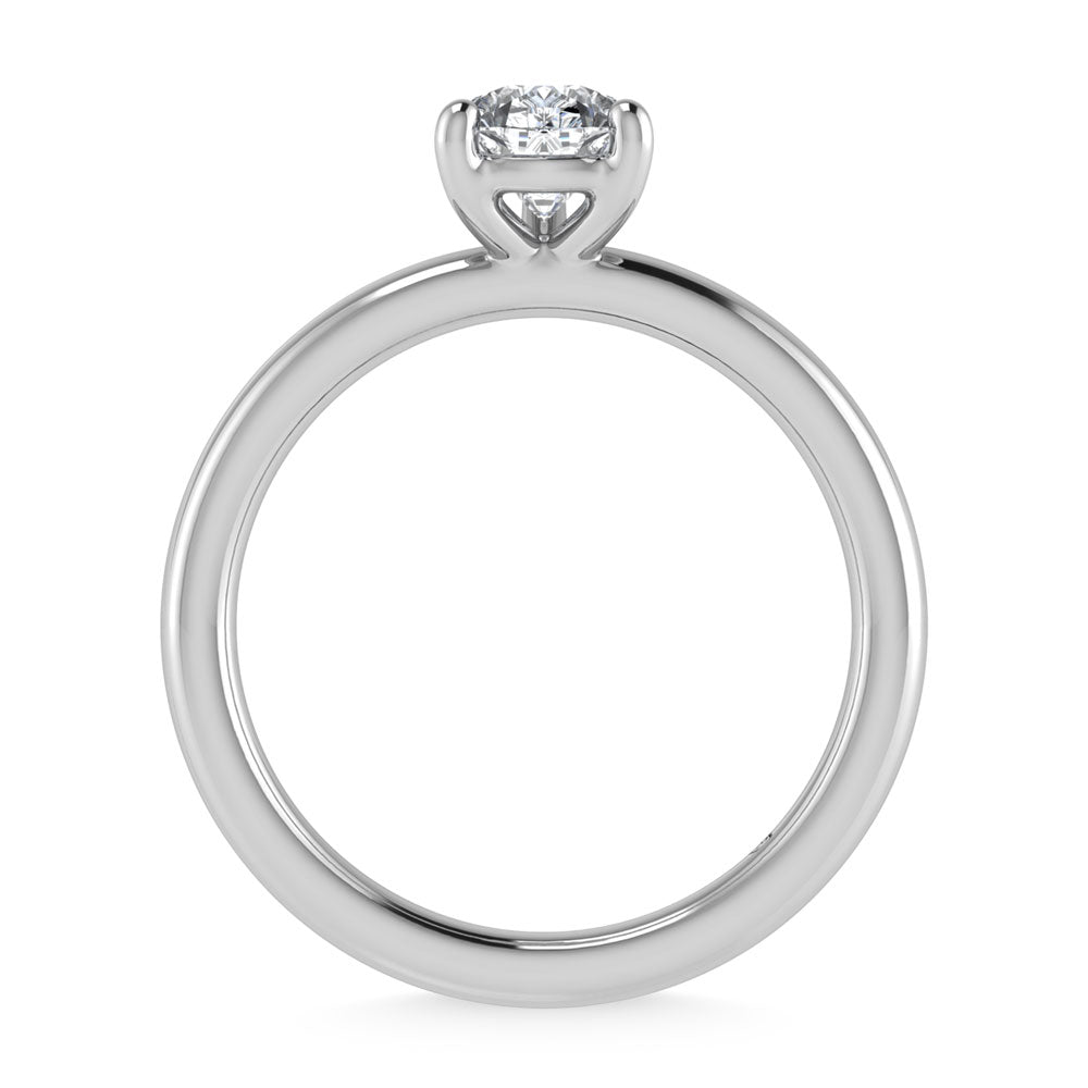 14K White Gold Lab Grown Diamond 2 Ct.Tw. Pear Shape Solitaire Ring