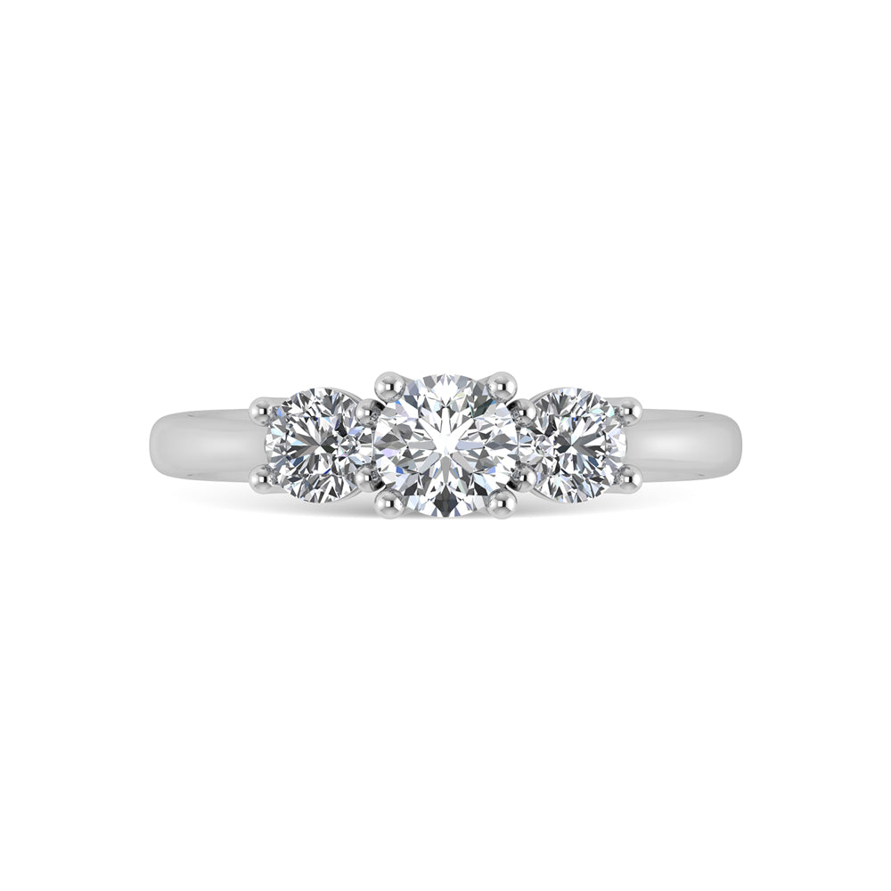 10K White Gold Lab Grown Diamond 1 Ct.Tw. Engagement Ring