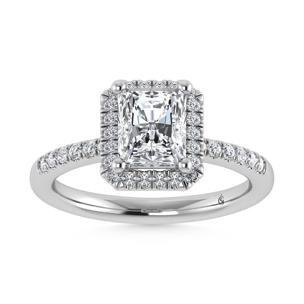 N.J. Diamonds | Halo Style Diamond Engagement Ring