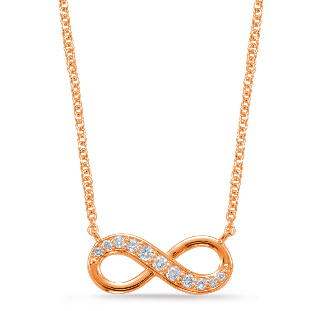 Rose Gold Infinity Sign Necklace