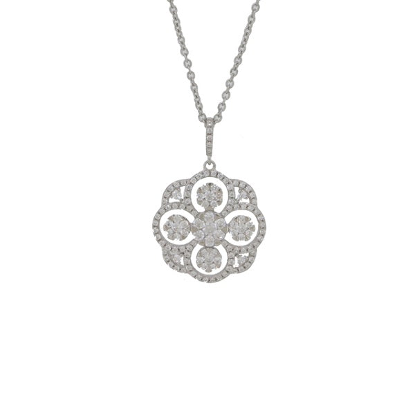 White Gold Diamond Pendant