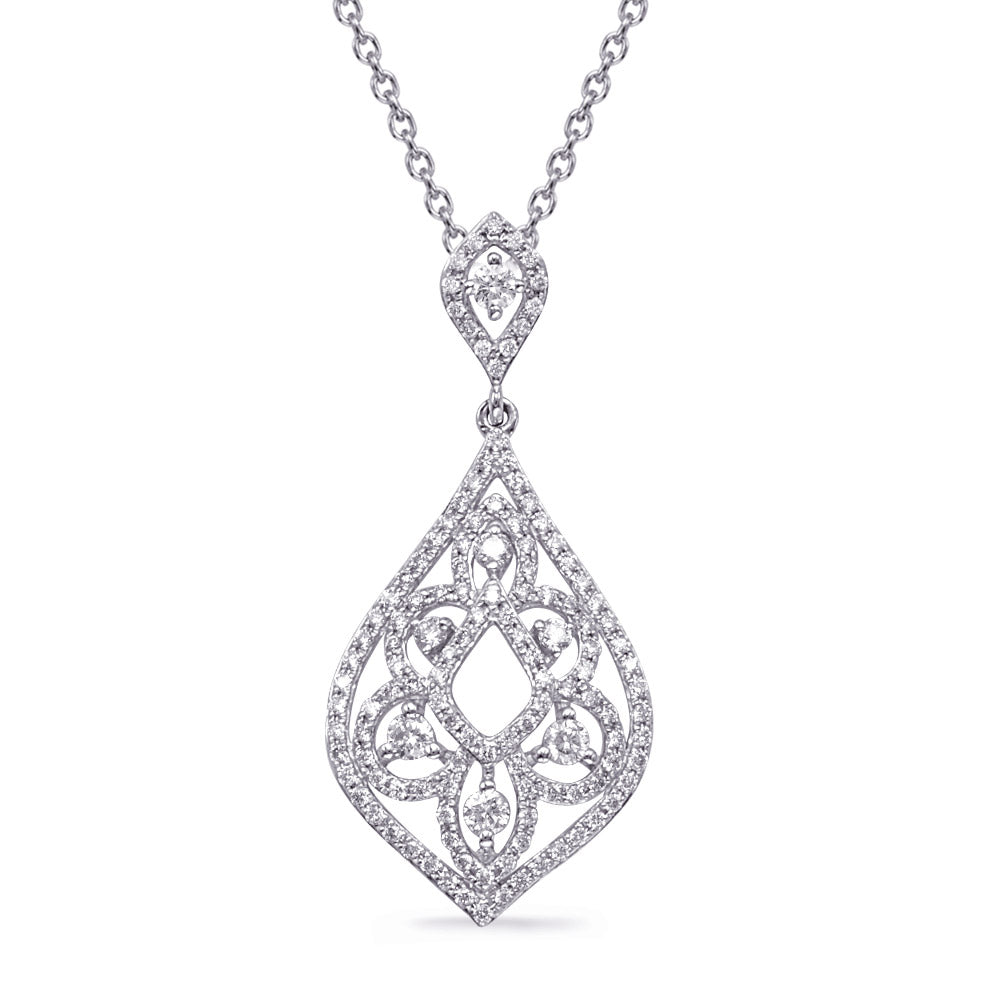 White Gold Diamond Pendant