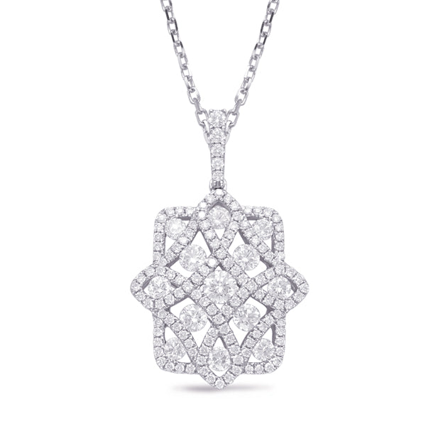 White Gold Diamond Pendant