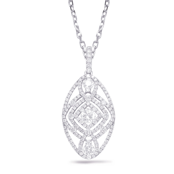 White Gold Diamond Pendant