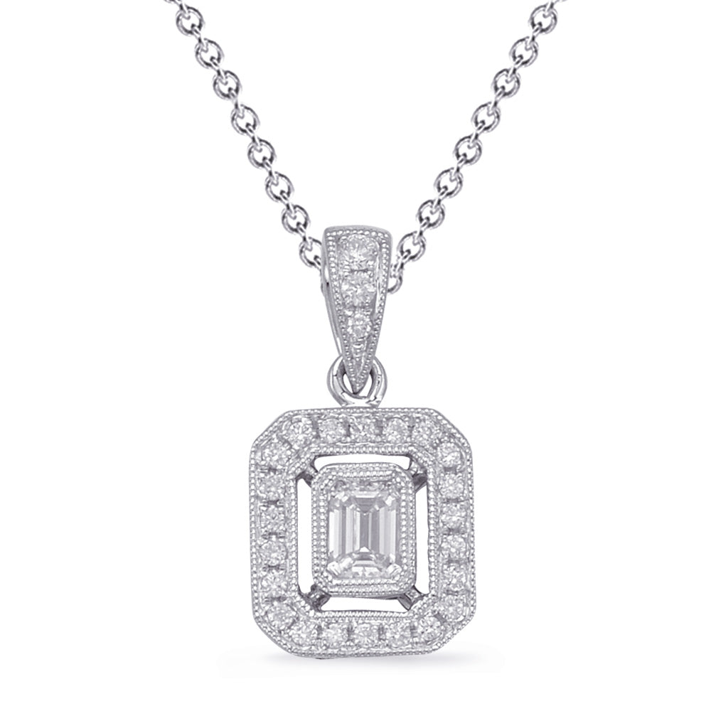 White Gold Diamond Pendant