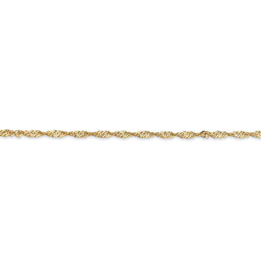 14k 1.70mm Singapore Chain