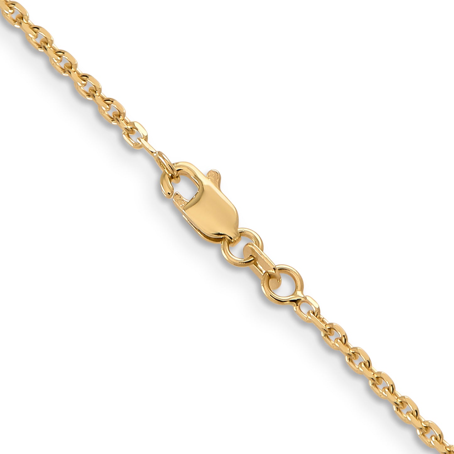 14k 1.65mm Solid D/C Cable Chain