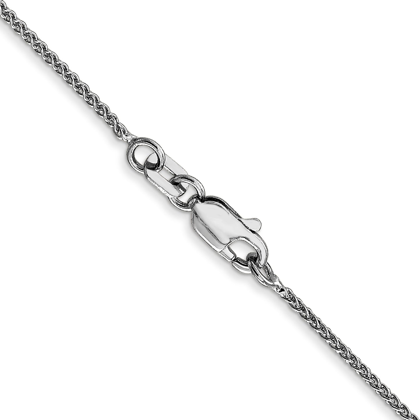 14k WG 1.05mm Spiga with Lobster Clasp Chain