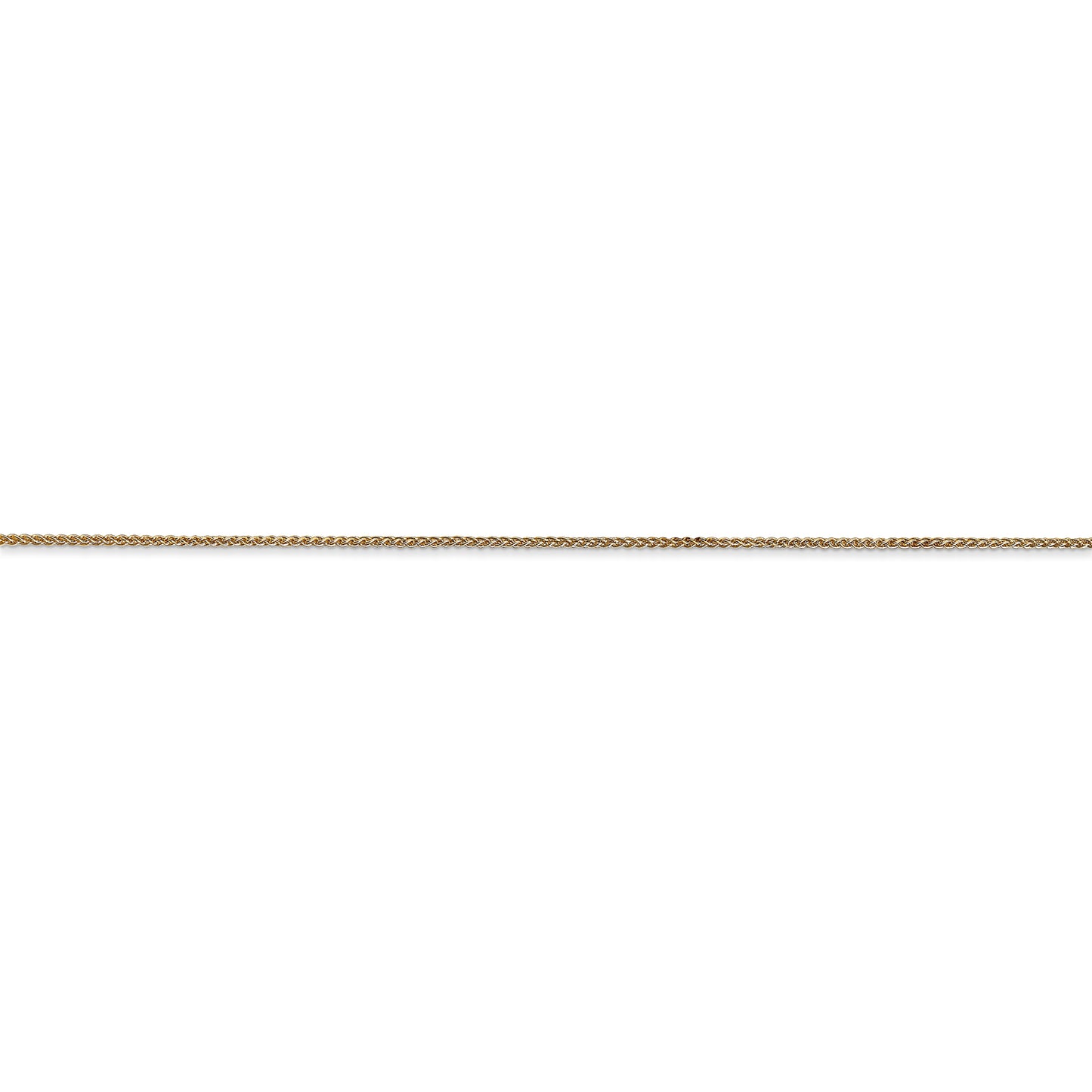 14k .85mm Spiga with Spring Ring Clasp Chain