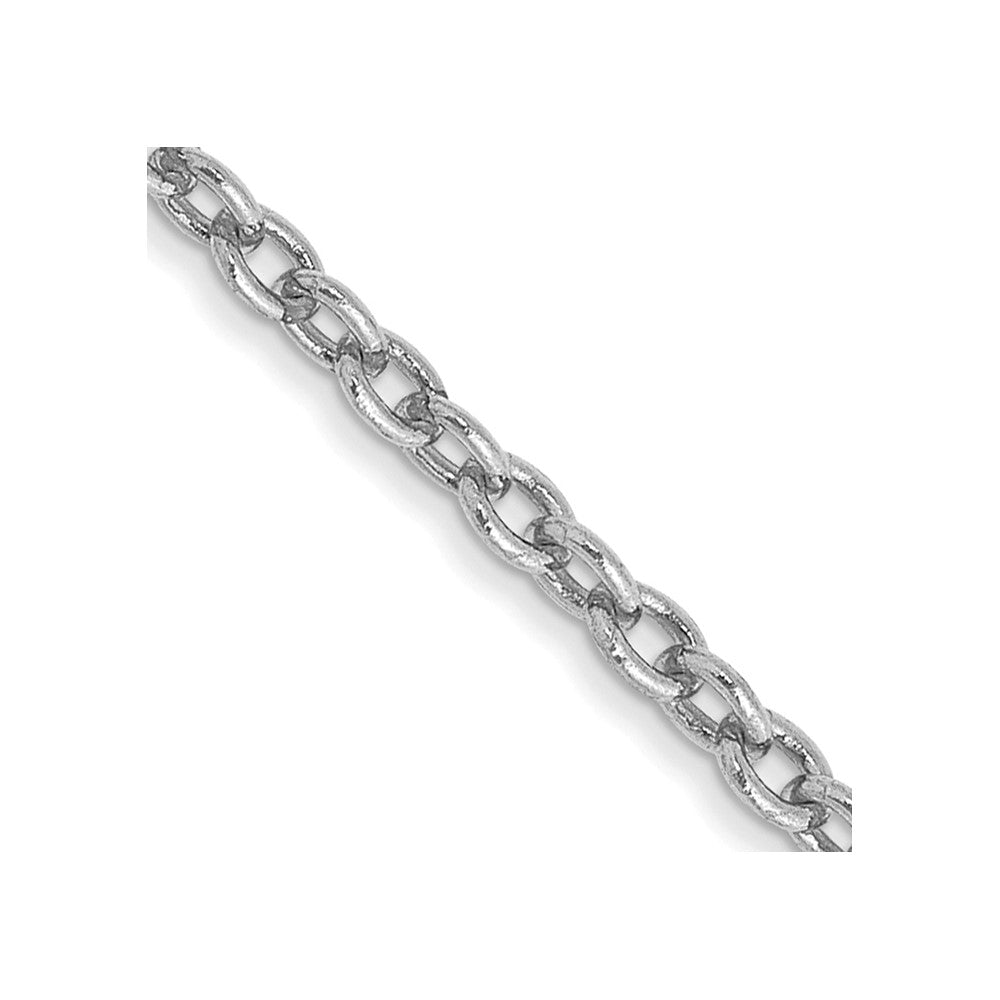 N.J. Diamonds 14kt WG Forzantine Cable Chain