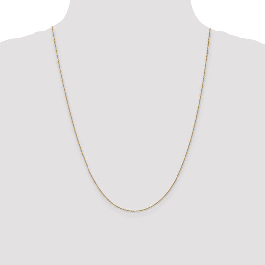 14k .9mm Cable with Lobster Clasp Chain